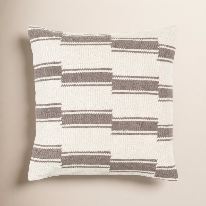Coussin en coton Brandsville, Housse de coussin seulement - sans coussin, 22 po x 22 po