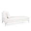 Chaise longue gracieuse et confortable en tissu, 66 po Profondeur, largeur 29,5 po, hauteur 32,5 po Confortable P 66 po x l 29,5 po