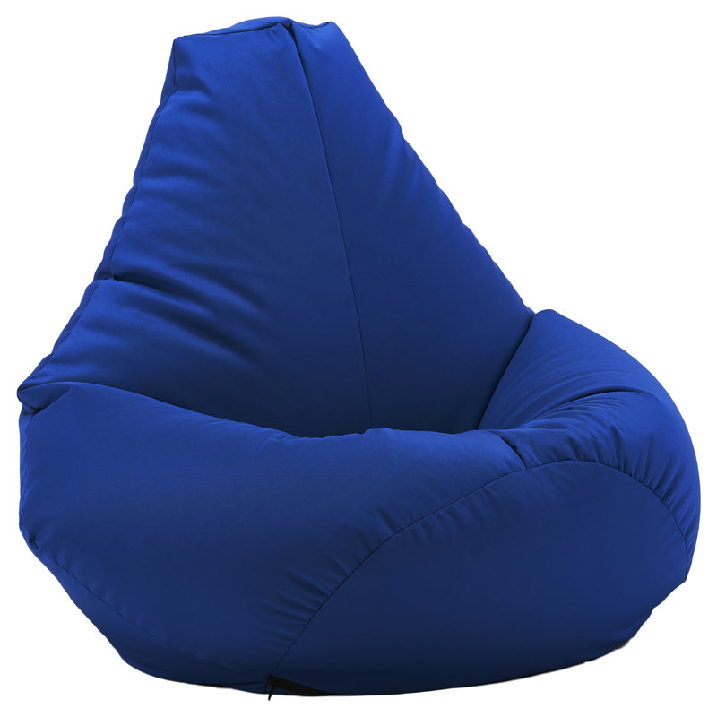 Salcombe Polyester Outdoor Friendly Refillable Bean Bag Chair & Lounger, Blue