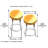Arcade1up Burgertime Adjustable Height Bar and Arcade Stool