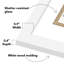 Cadre photo Cadre photo sous licence 5 x 10 Americanflat - Cadre 3,5 x 8 avec passe-partout - Verre incassable-114073935-101079381
