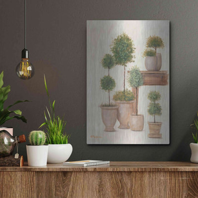 «Potting Bench & Topiaries I» par Pam Britton