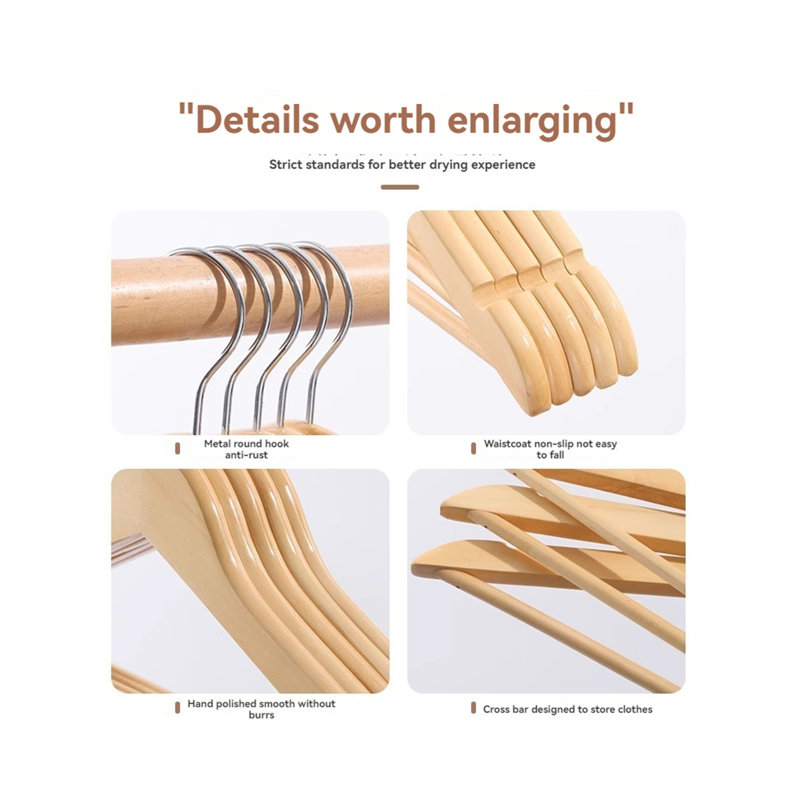 Solid Wood Clothes Hanger, 20