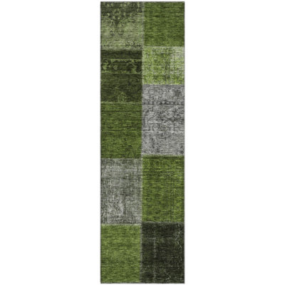 Premium Machine Washable Prisco Olive Rug