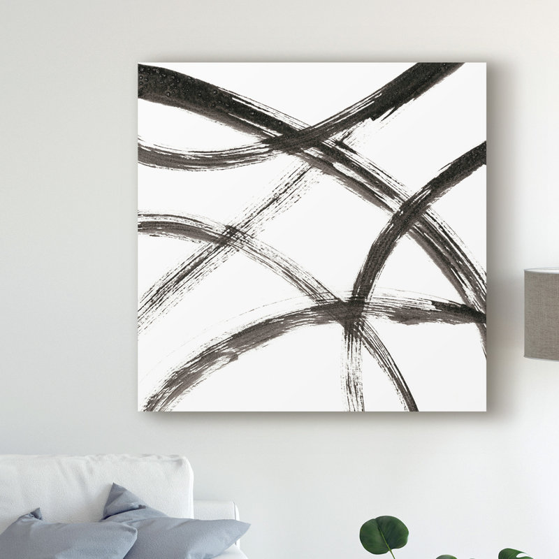 Linear Expression VII par J. Holland - reproduction d'art sur toile tendue, H 14 po x l 14 po x P 2 po