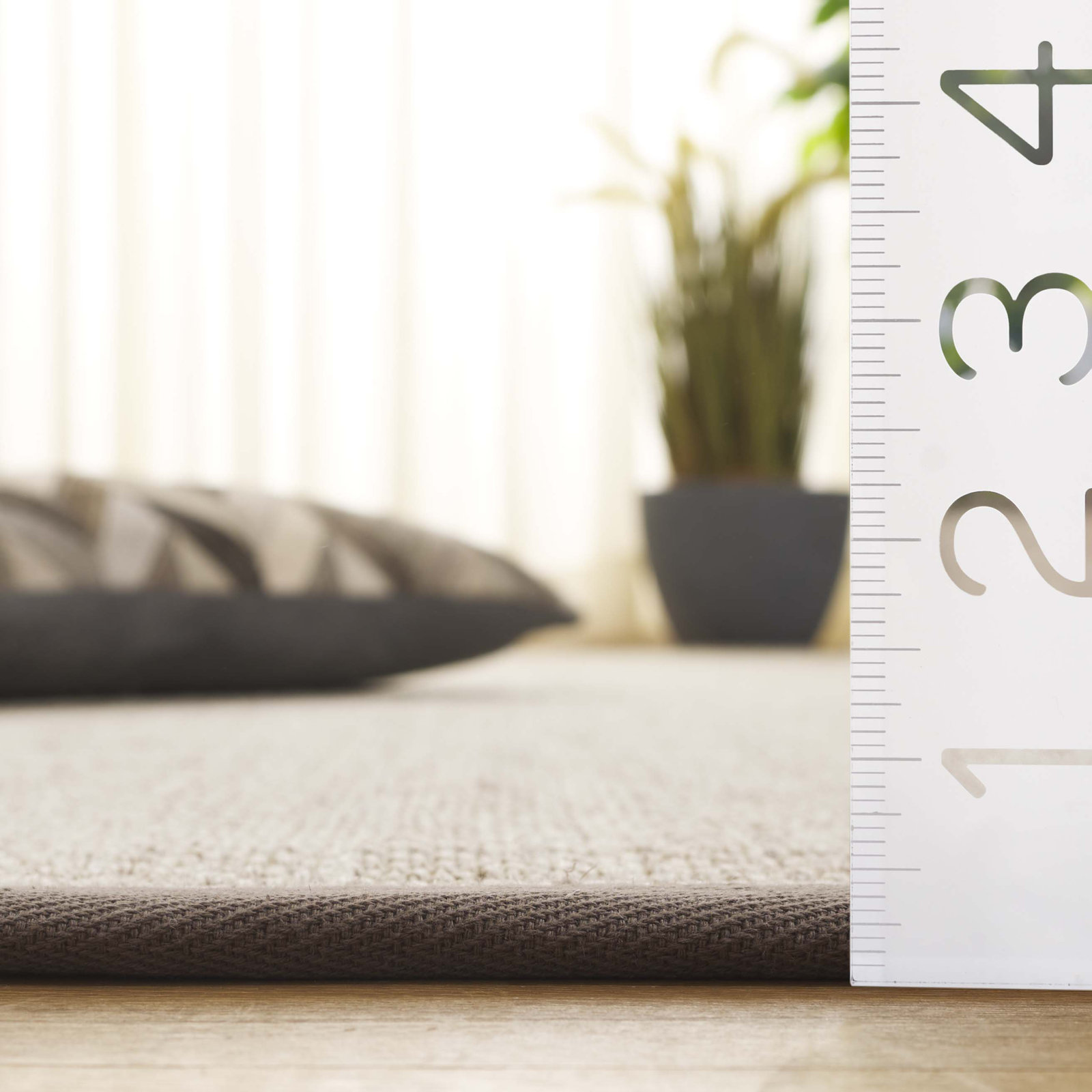 Torbin Marble Khaki Jute Rug, Square 10'