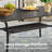 6-Person Rectangular Outdoor Patio Dining Table With Storage Shelf