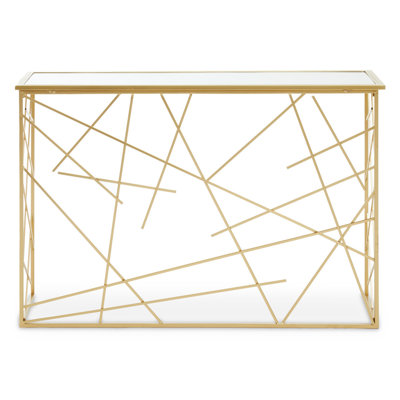 Colson 120 cm W Glass Top Console Table
