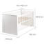 2 -in-1 Convertible Cot Bed