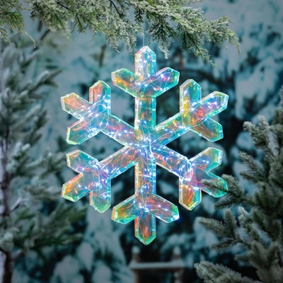 LED Snowflake Outdoor Hanging Décor, 20in. H