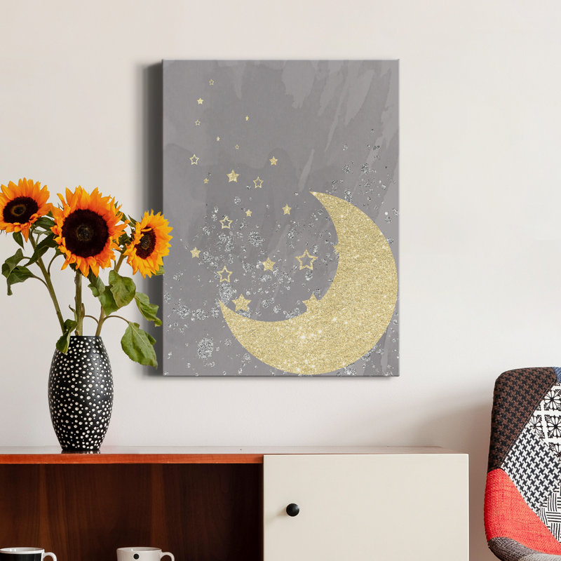 «Sparkling Night» par Daniela Santiago - reproduction d'art sur toile tendue, H 20 po x l 16 po x P 1 po