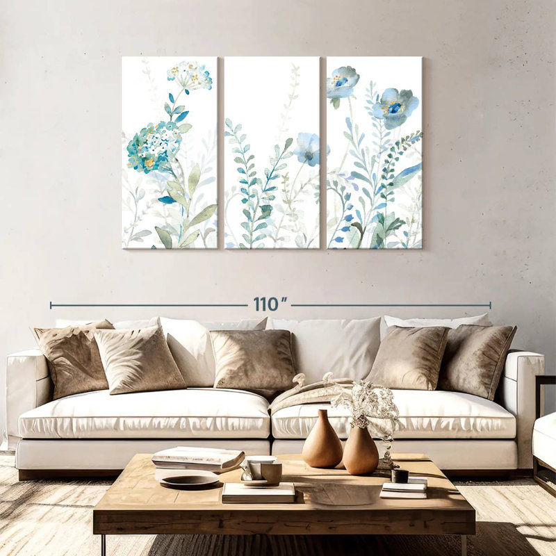 Harnek Blues Of Summer V, 48" H x 74" W