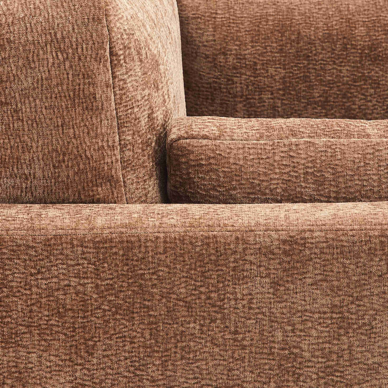 Chaise avec accoudoirs Chalco, Brun