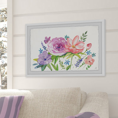 Pastel Bouquet by Marmont Hill - Single Picture Frame Painting