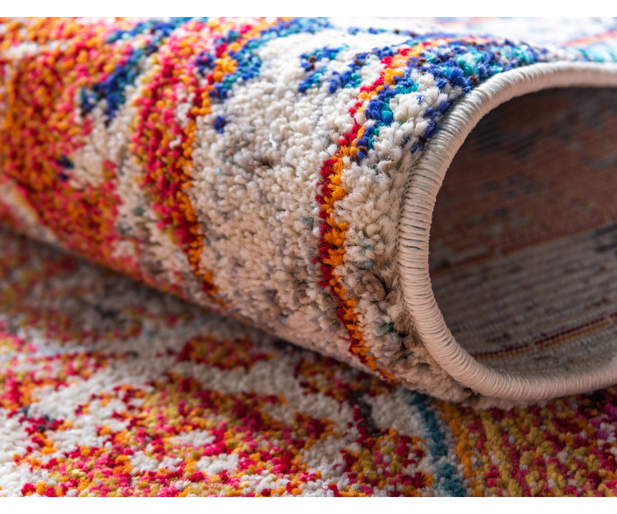 Bungalow Rose Dimonetta Orange Area Rug & Reviews | Wayfair