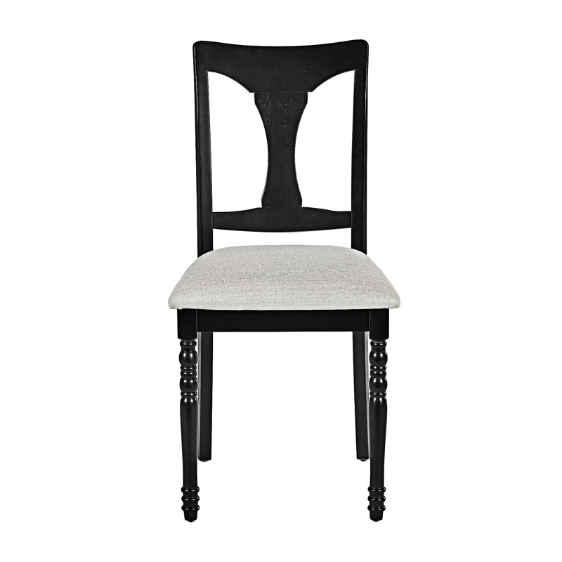 Ensemble de 6 chaises de salle à manger en bois, Noir
