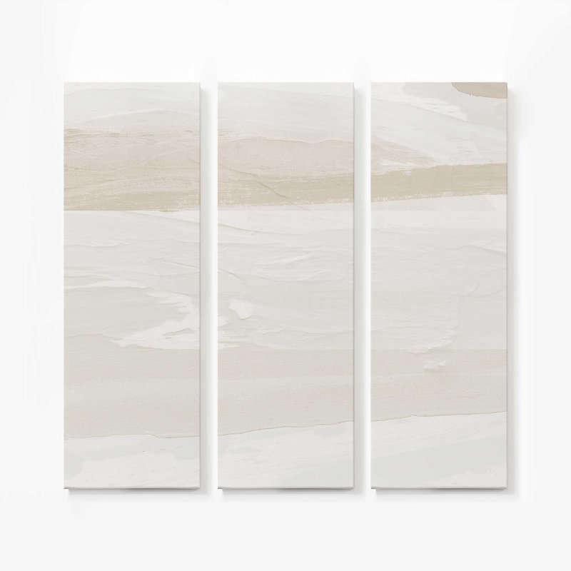 Soothing Sahara v1 | 3 Panel Split Large Canvas Print, 48" H x 48" W