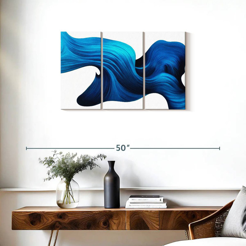 Avery Abstract Flowing Wave, 20" H x 33" W