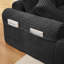 Chaise longue, 3 places en velours côtelé droit avec base arquée et antidérapante, 3 coussins de dossier et 2 coussins décoratifs pour vous détendre dans votre chambre modulaire et modulaire-2129498906