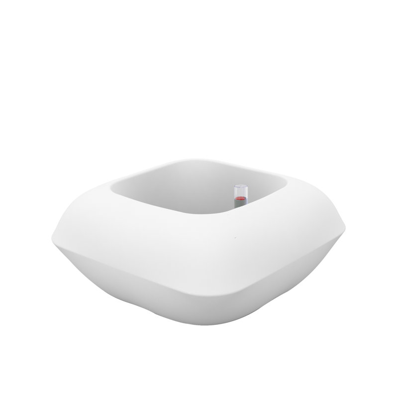 Pillow Resin Pot Planter, White