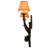 Rustic Lodge Copper Candle Wall Light