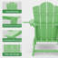 Chaise Adirondack pliante en PEHD Wolak avec porte-gobelet double-586590628