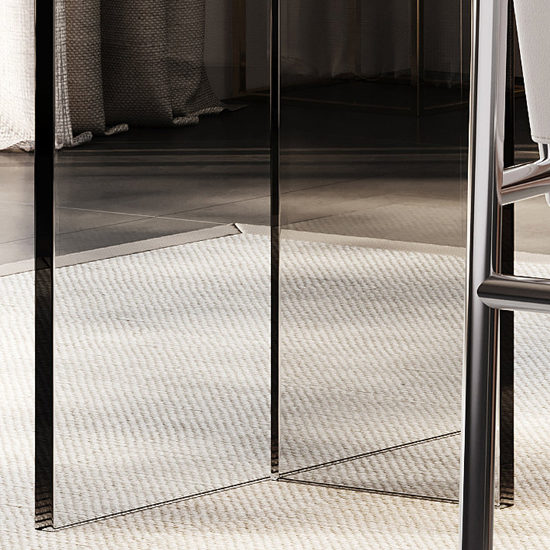 Pieds de table en acrylique simples et fonctionnels pour les bureaux, H 29,53 po x l 70,87 po x P 27,56 po
