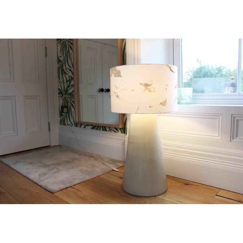 Cotton Drum Pendant Shade ( Uno ), 25cm H x 40cm W x 40cm D