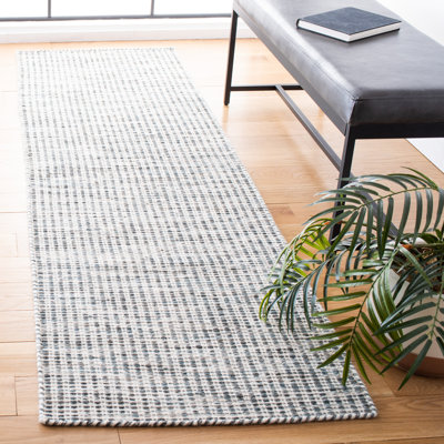 Vermont Hand Tufted Wool/Cotton Rug in Grey/Ivory