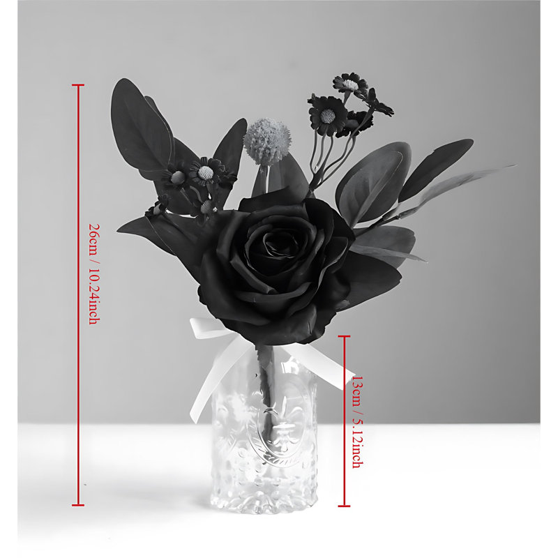 Magnifique arrangement floral dans un vase, Rouge