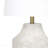 Table Lamp - 20"H, Cream Concrete Material