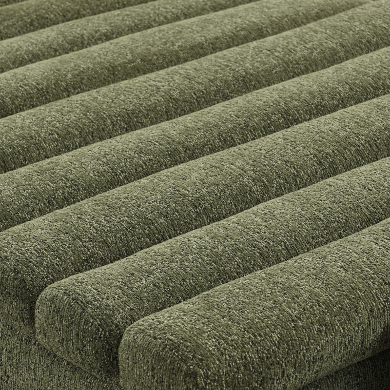 Canapé modulaire en U Kirel avec revêtement en chenille et design modulaire Kirel, 29*106*67, Vert