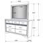 Commode 9 tiroirs avec miroir SantaAna-288216597