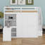 Lit mezzanine avec garde-robe, bureau et tablettes-1568461756