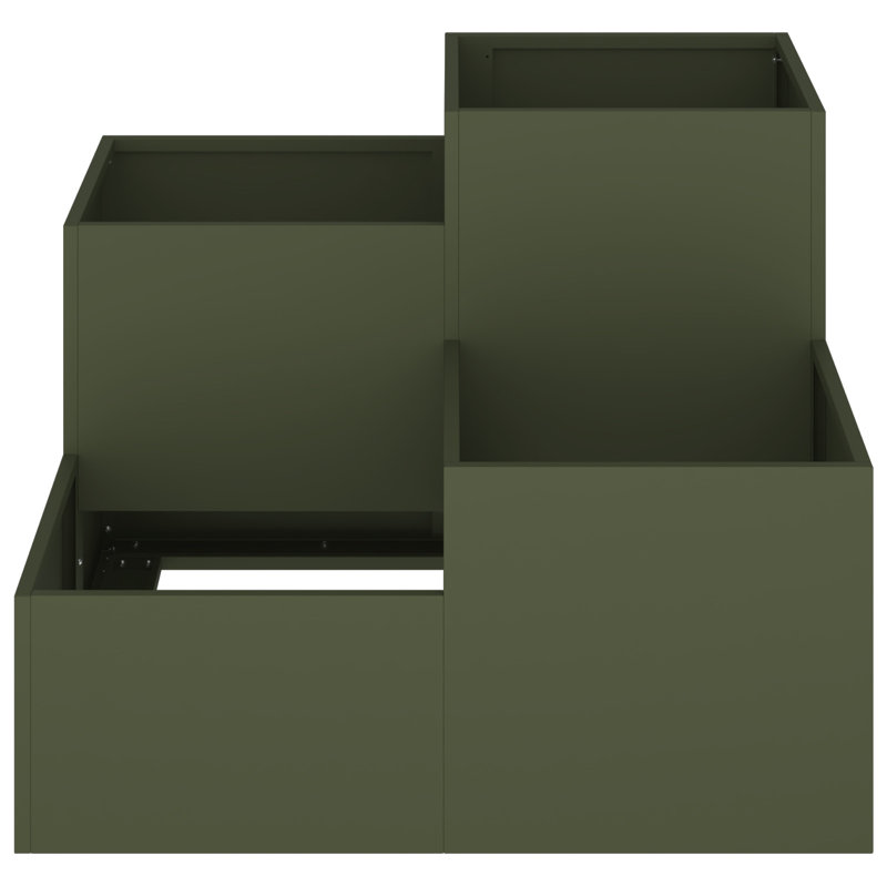 Planter Box, Green, 60cm H x 80cm W x 80cm D