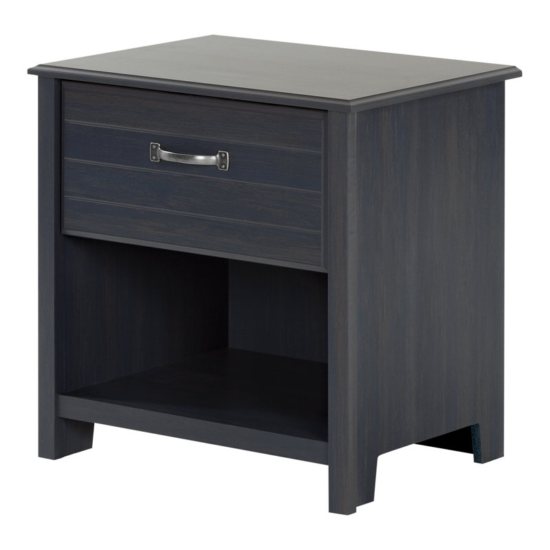 Table de chevet 1 tiroir Cubby, Bleuet