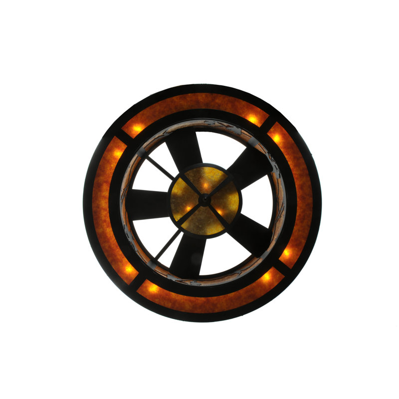 Caseylynn Downrod Flush Mount Ceiling Fan