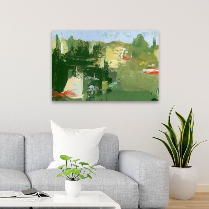 Carolina Red Banks - Art abstrait paysages, H 24 po x l 36 po