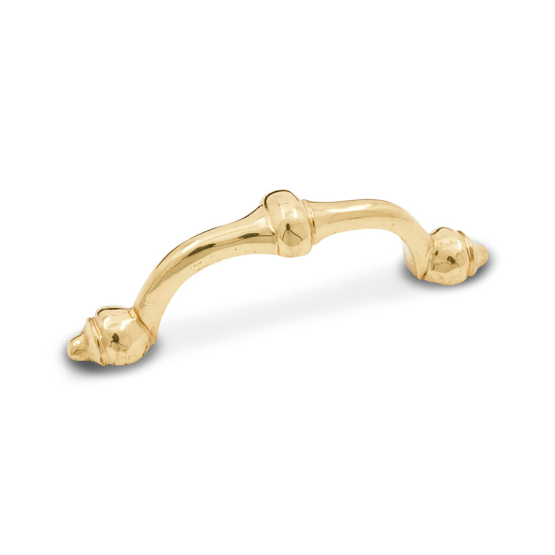 CP Series 3" Center to Center Arch Pull, Polished Brass