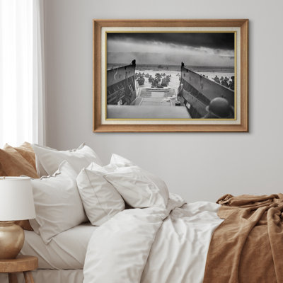 «D Day Normandy Landing», impression de photos de bureau militaire, impression sur toile giclée sur toile