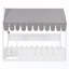 Lit simple sur pied avec 3 tablettes de rangement et garde-corps-904033004-904033007