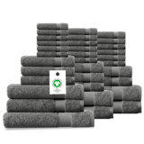 Ensemble de serviettes de bain 100% coton 100% coton luxueusement moelleux Certifié GOTS et OEKO-TEX