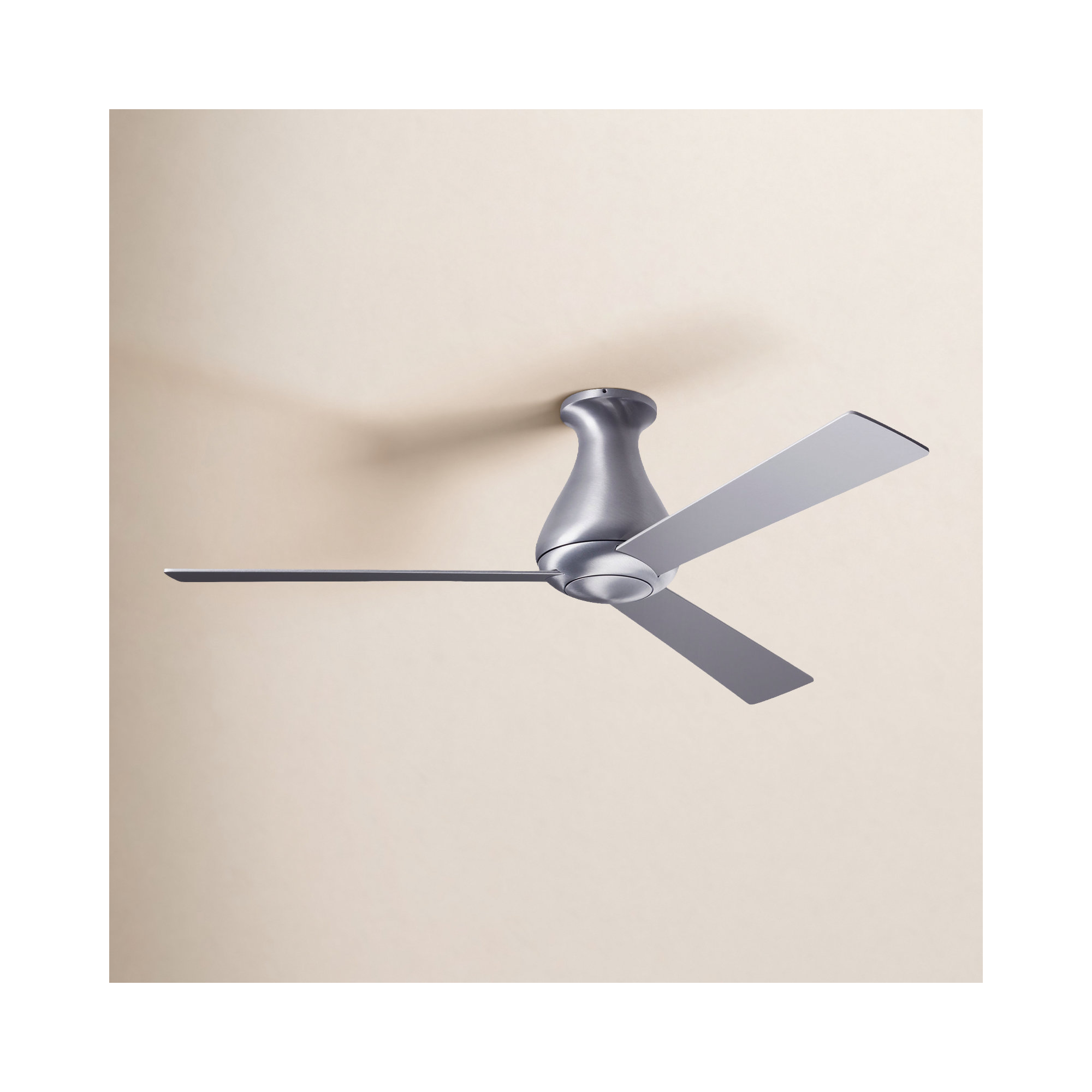 Altus 52'' 3 Blade Ceiling Fan, Handheld Remote Control (2-wire), Aluminum, Brushed Aluminum