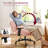 28.3" Wide Upholstered Office Chair With Wheels For Home Office,Vanity, Apartment Dorms-1531339849