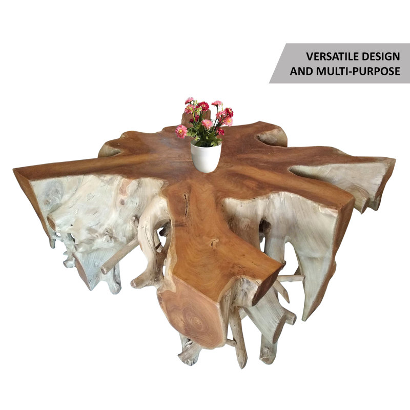 Solid Wood Coffee Table, 16" H x 40" L x 40" W