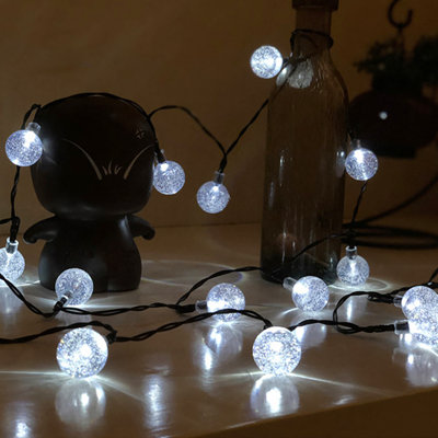 500cm LED Solar Powered 50 - Bulb Cord String Light