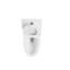 Toilette monobloc 1,1 / 1,6 GPF antimicrobienne, résistante aux fuites, à double chasse d'eau, certifiée CUPC, certifiée Water Sense, céramique, couleur blanche, siège à fermeture en douceur, hauteur confortable, fixation au sol