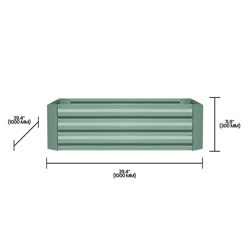 Lit de jardin surélevé en acier 3,28 pi x 3,28 pi Bellanova