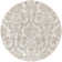 Cristiaan Damask Machine Woven Polypropylene Area Rug in Beige