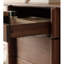 Commode décorative à tiroir simple en noyer noir-129098824
